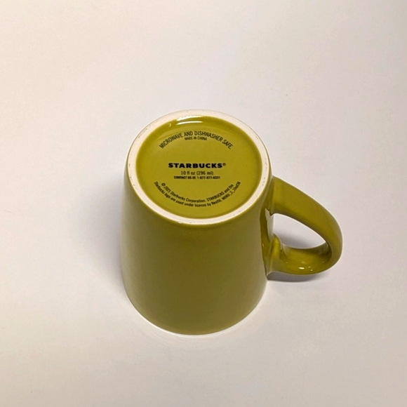2021 Starbucks Siren Coffee Mug in 10oz Chartreuse/ Lime Green - Picture 4 of 4